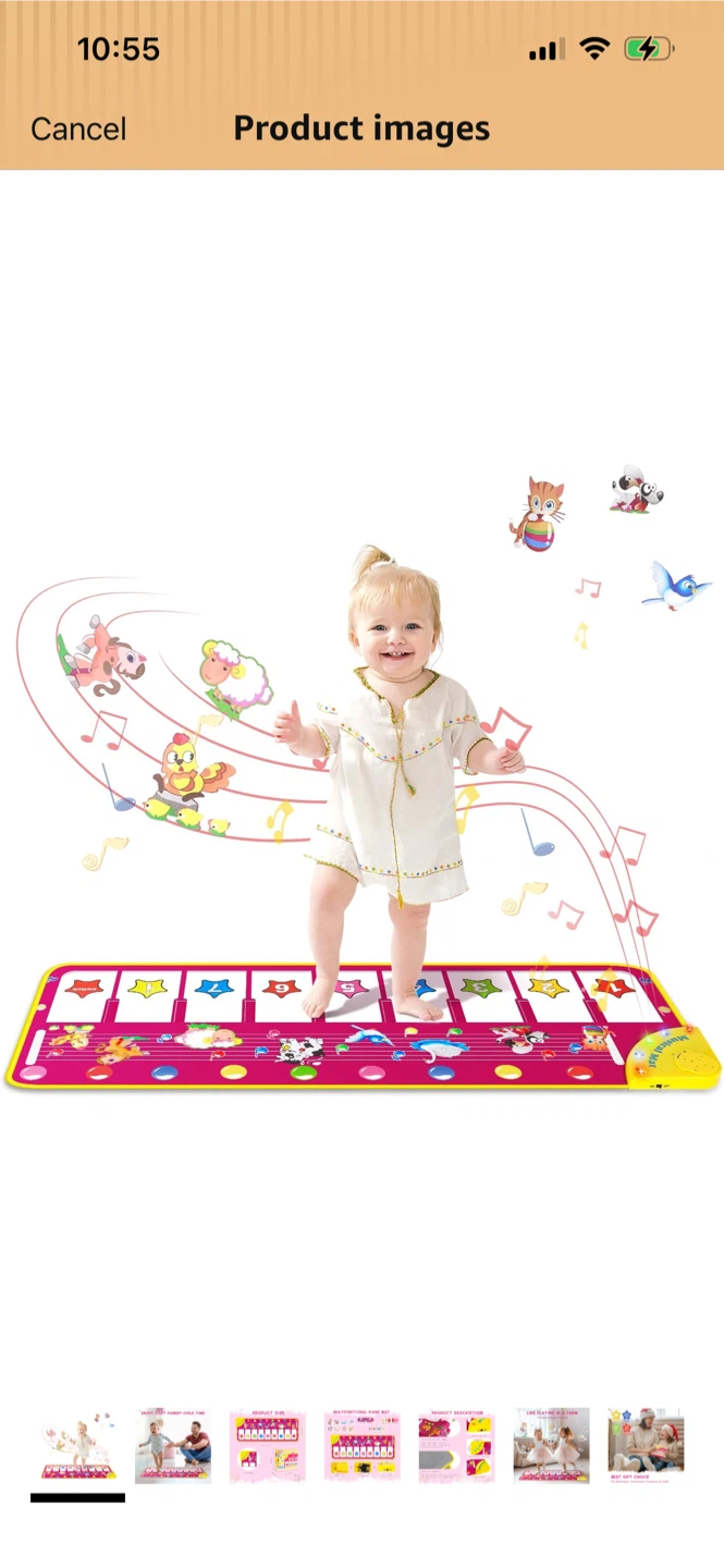 Brand New-Musical Piano Mat with Animal Sounds