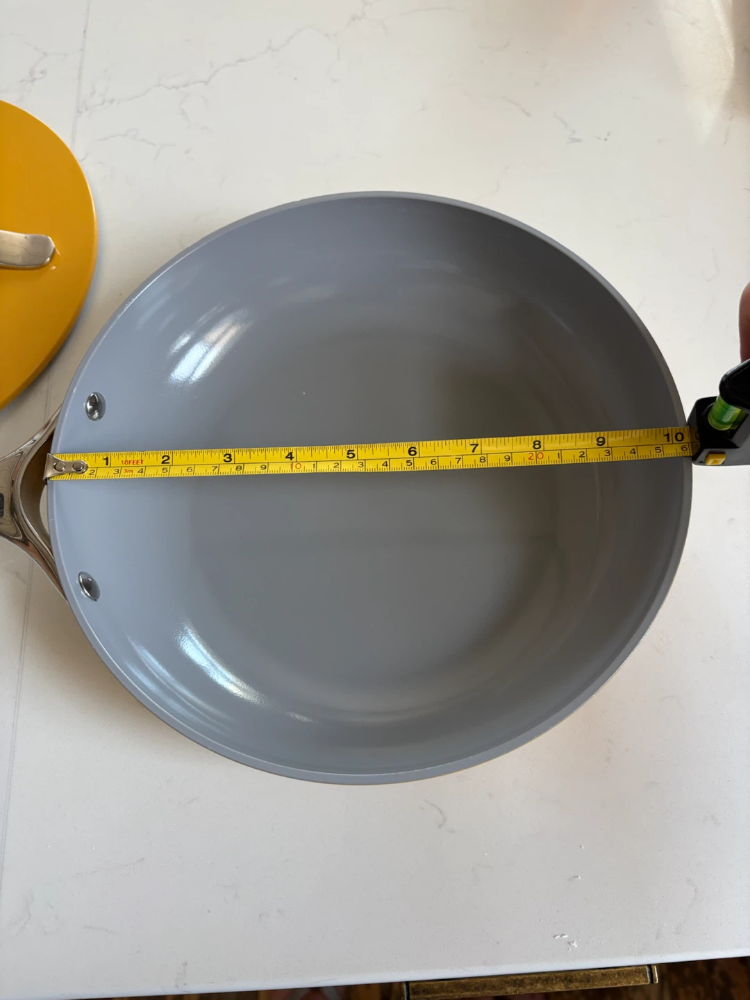 Caraway Yellow Nonstick Ceramic Frying Pan with Lid - photo 2
