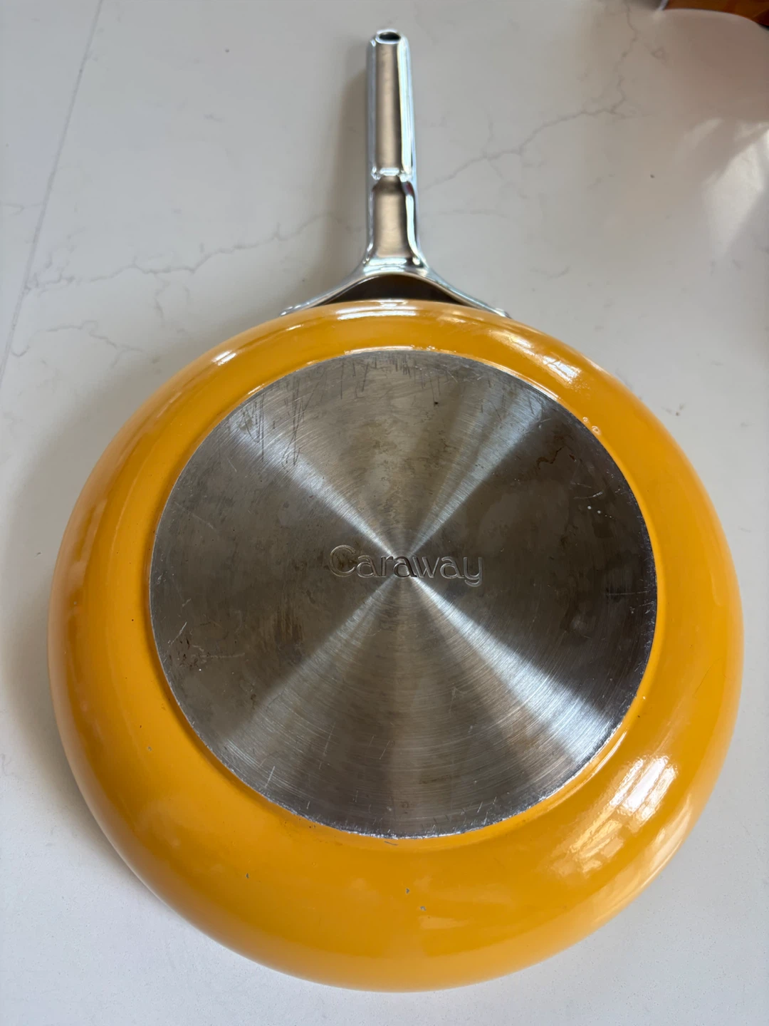 Caraway Yellow Nonstick Ceramic Frying Pan with Lid - photo 4