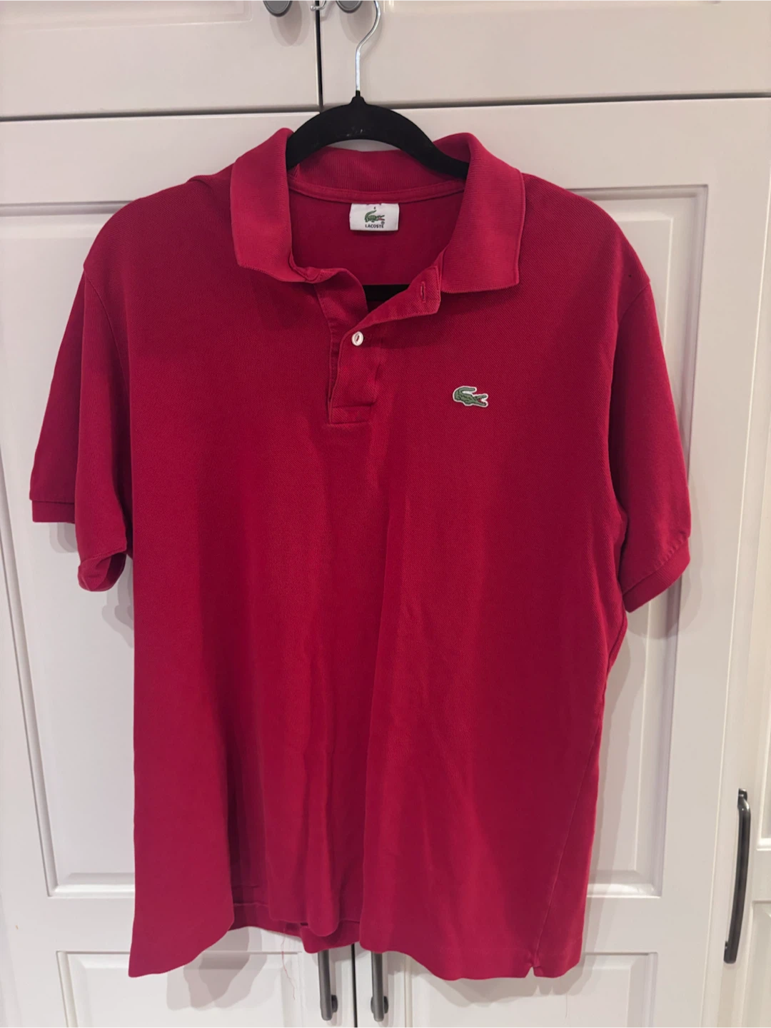Lacoste Red Polo Shirt Size 6