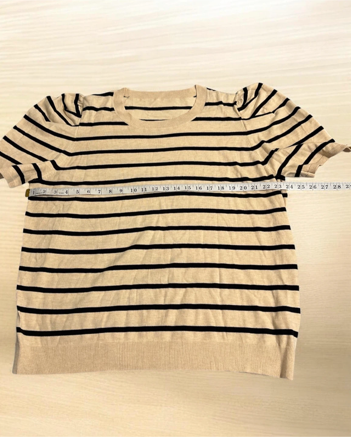 Striped Crewneck Sweater 3XL Beige - photo 3