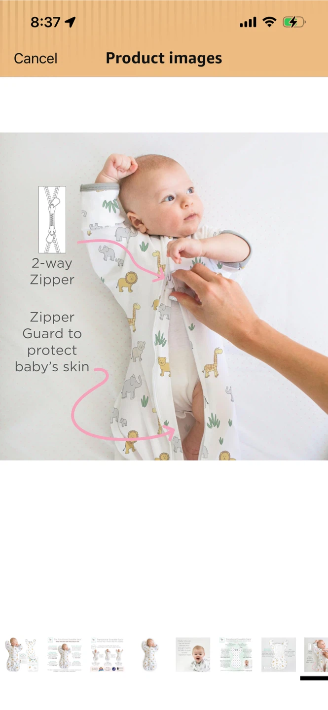 New-Halo Baby Transitional Swaddle Sack - Medium - photo 2