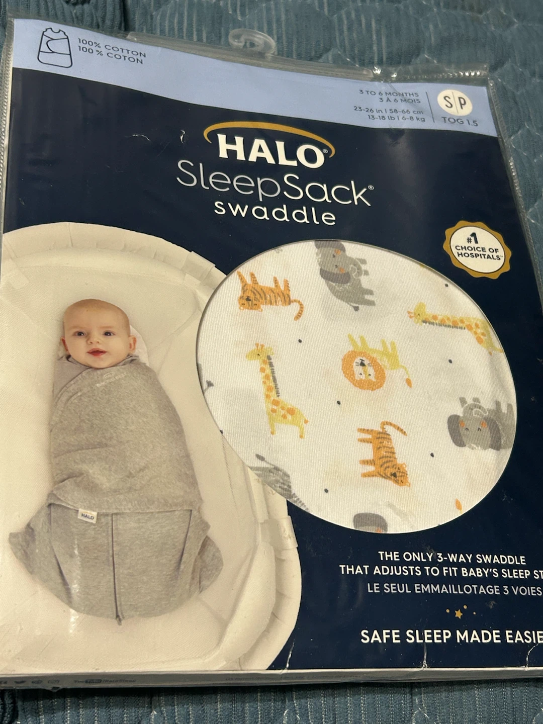 New-Halo Baby Transitional Swaddle Sack - Medium - photo 5
