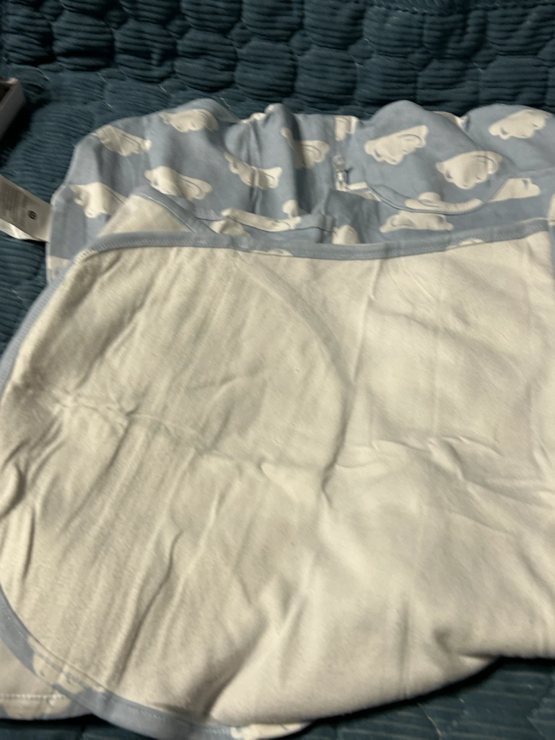 New-Baby Sleeping Bag with Clouds Print Medium Size - photo 3