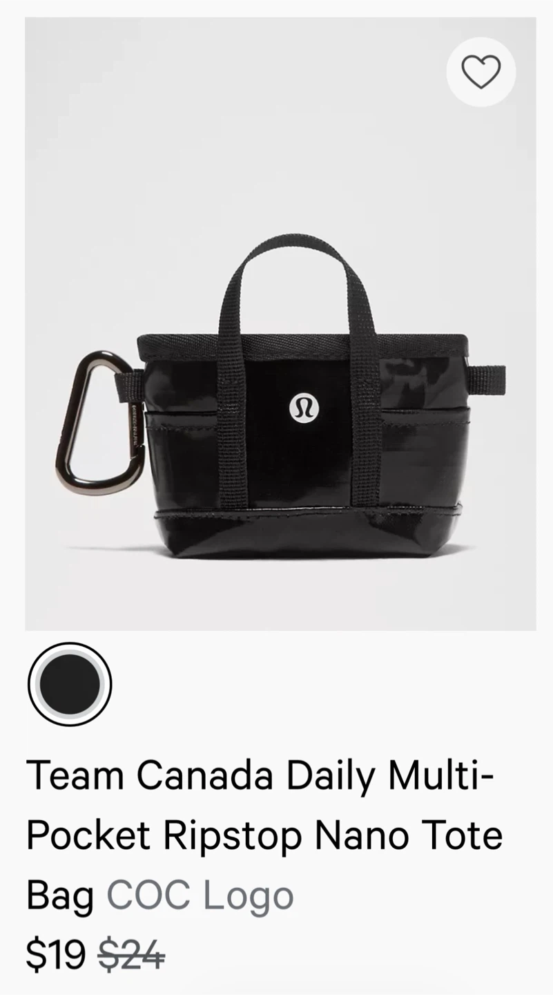 Lululemon Team Canada Nano Tote Bag