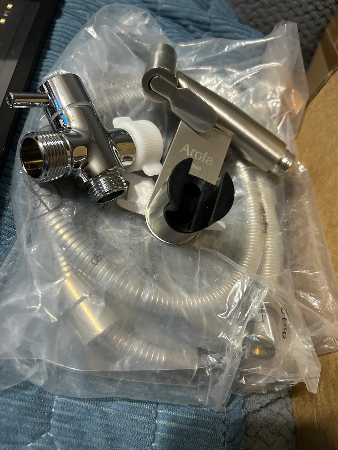 New-Arofa Stainless Steel Bidet Sprayer Set! - photo 4