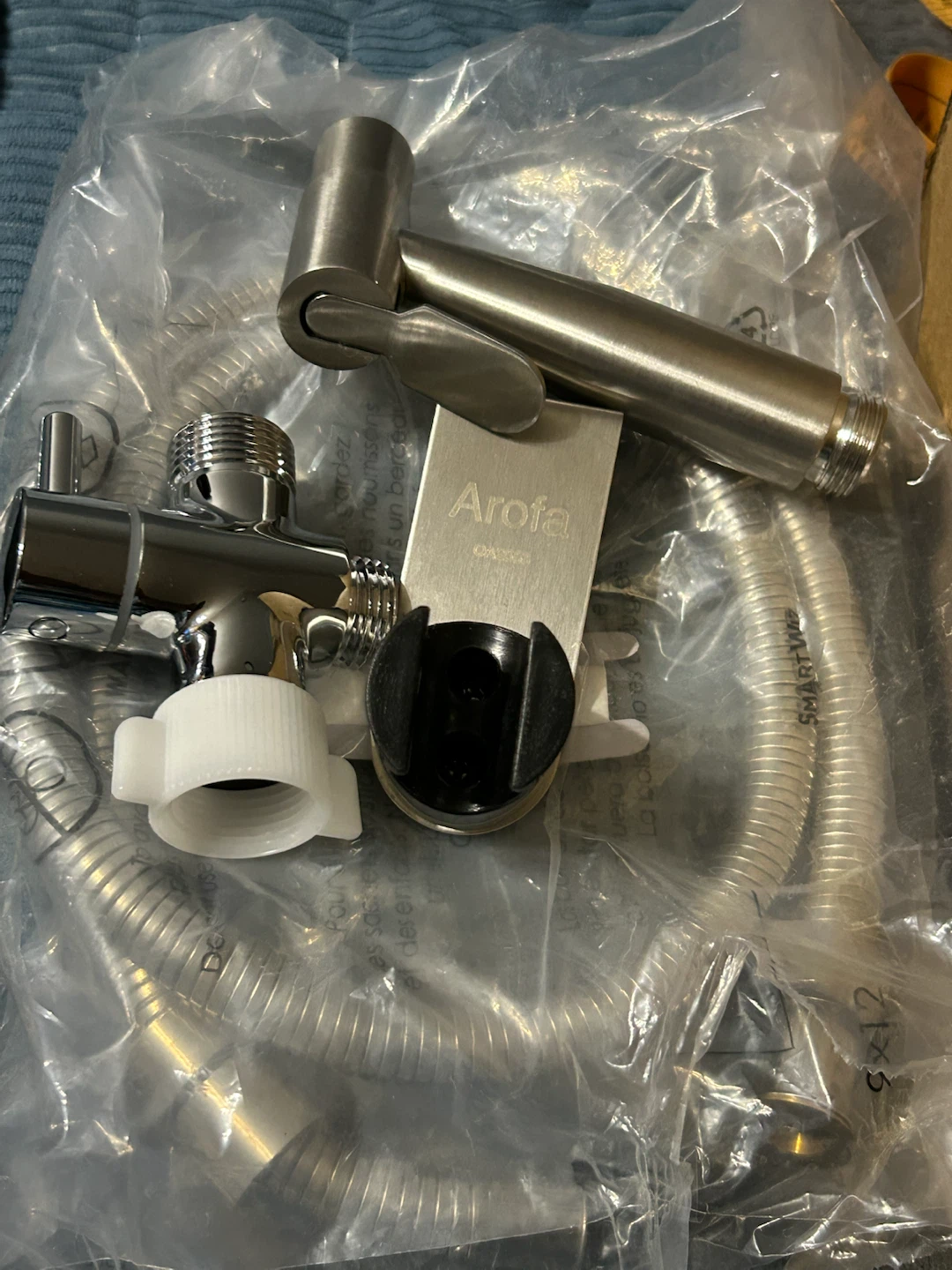 New-Arofa Stainless Steel Bidet Sprayer Set! - photo 5