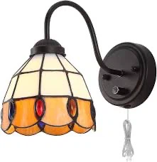 New One Pack  Tiffany Style Stained Glass Wall Sconce Lamp Shade