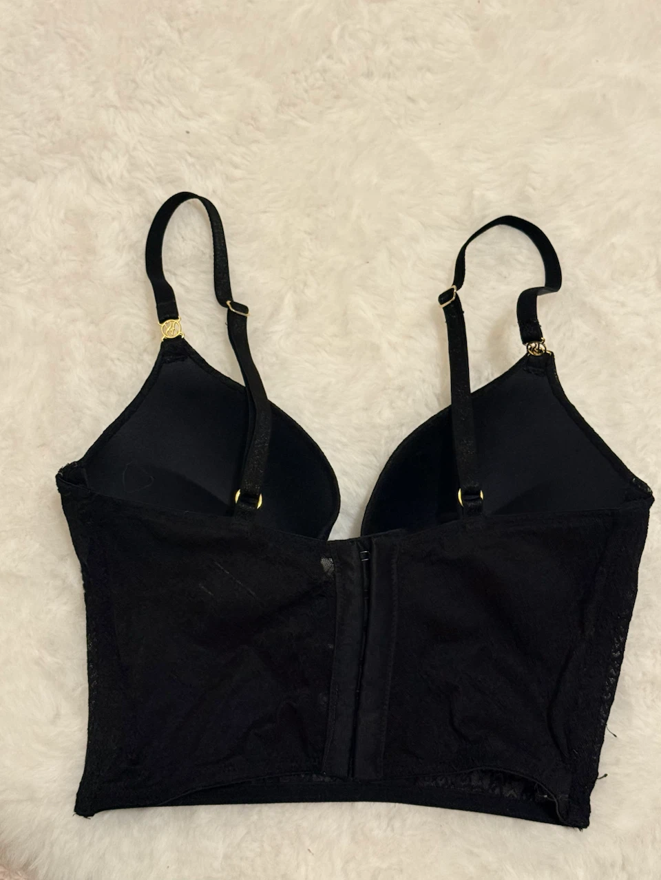 Victoria Secret Black Lace Longline Bralette - photo 2
