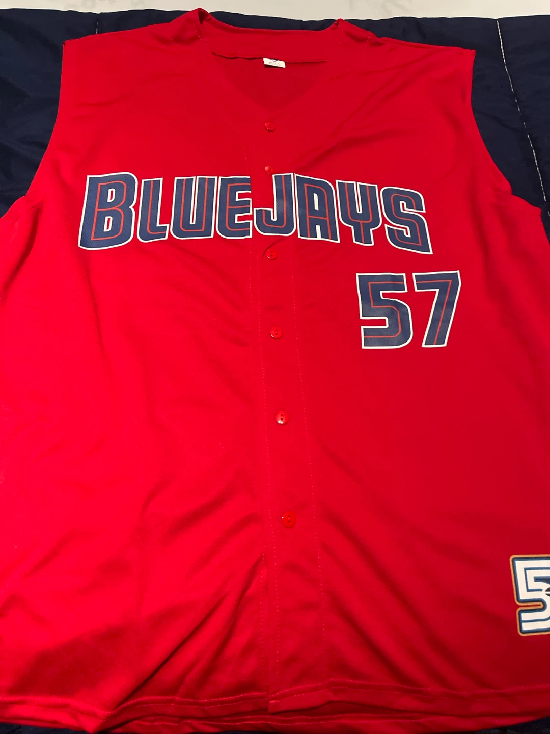 New -Toronto Blue Jays "Bieber" #57 Baseball Jersey