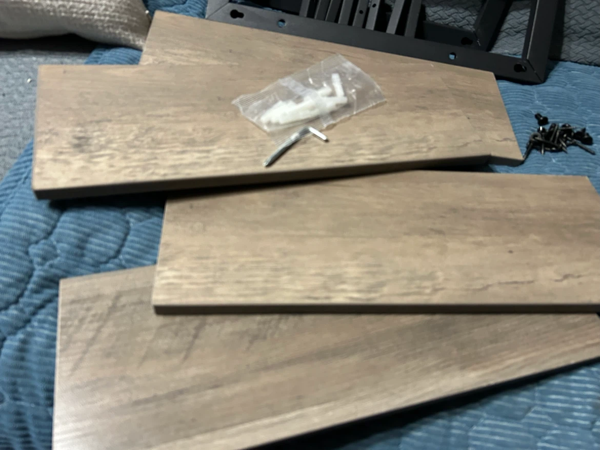Brand New-HOOBRO Floating Shelves Set of 2 - Greige - photo 2