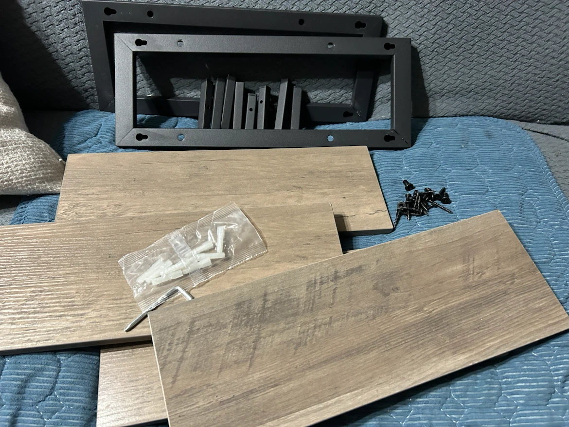 Brand New-HOOBRO Floating Shelves Set of 2 - Greige - photo 3