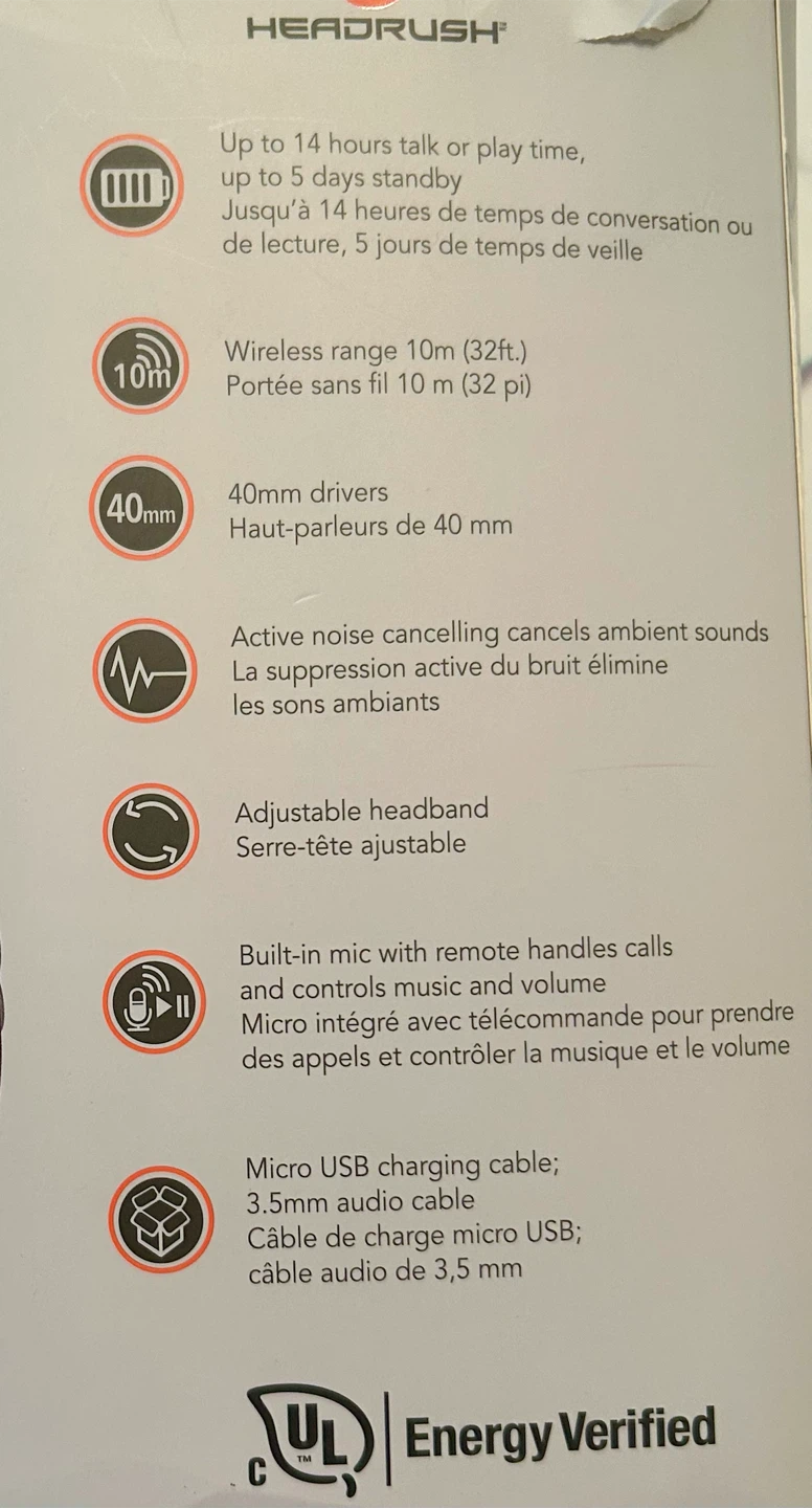 New! Headrush HRF 5020 Noise-Cancelling Wireless Headphones - photo 2