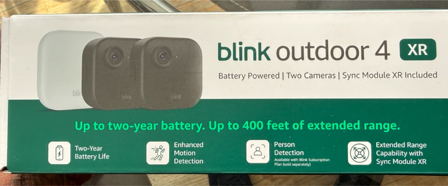 Blink Outdoor 4 XR Camera System with Sync Module XR