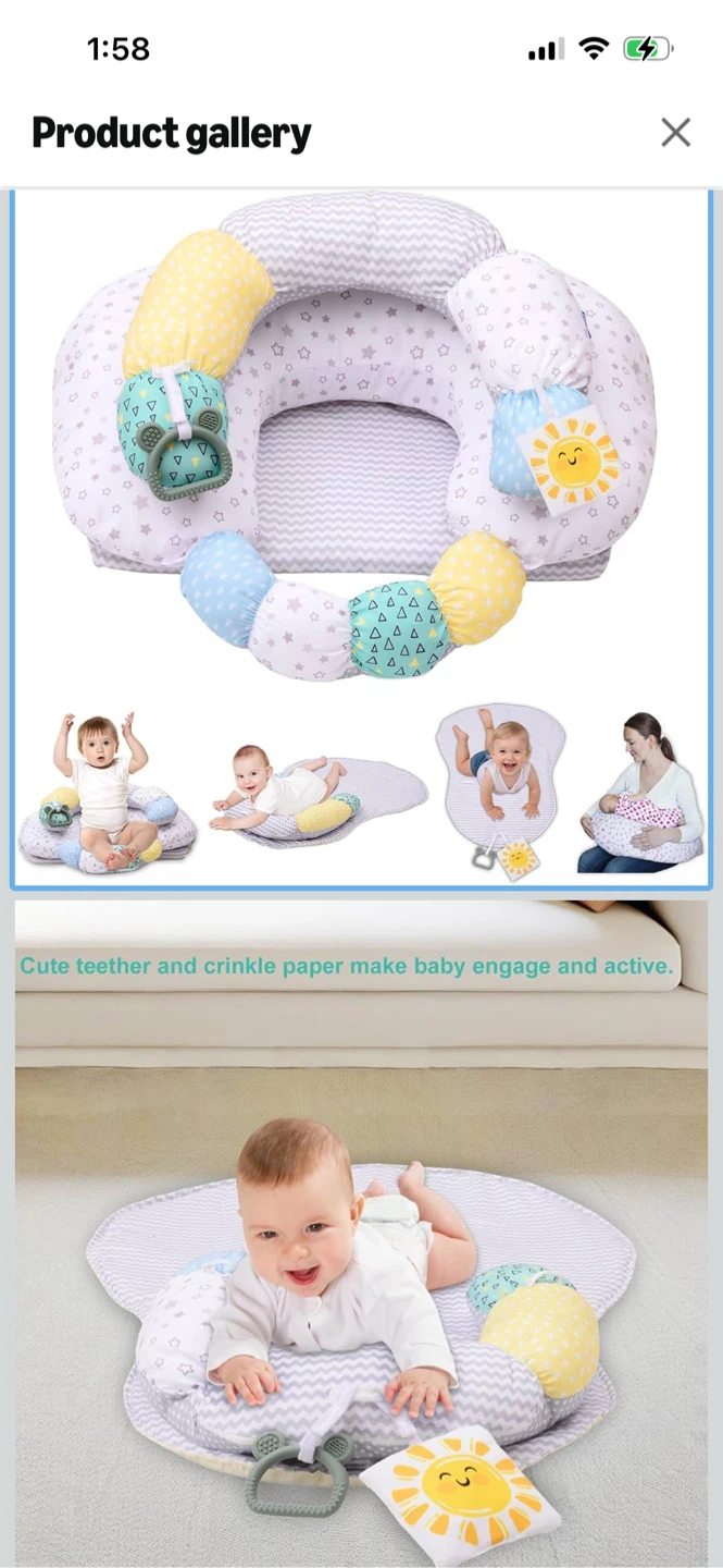 Brand New-Miimer 4-in-1 Tummy Time & Nursing Pillow