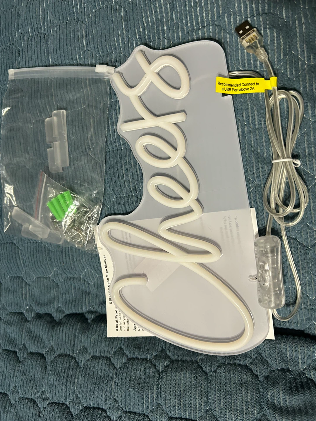 New-LED Neon "Cheers" Sign - photo 3