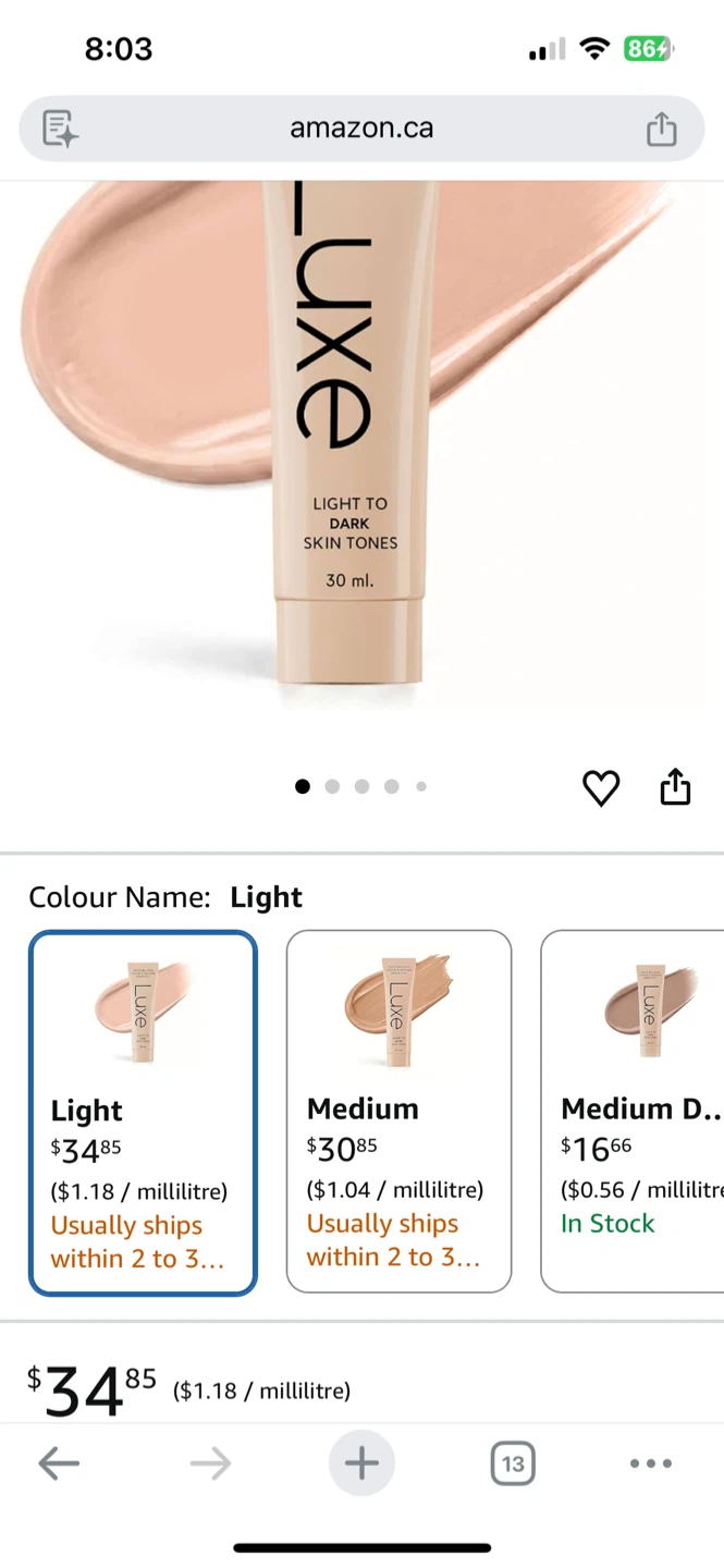 Luxe Colour Changing Foundation Light 30 ml