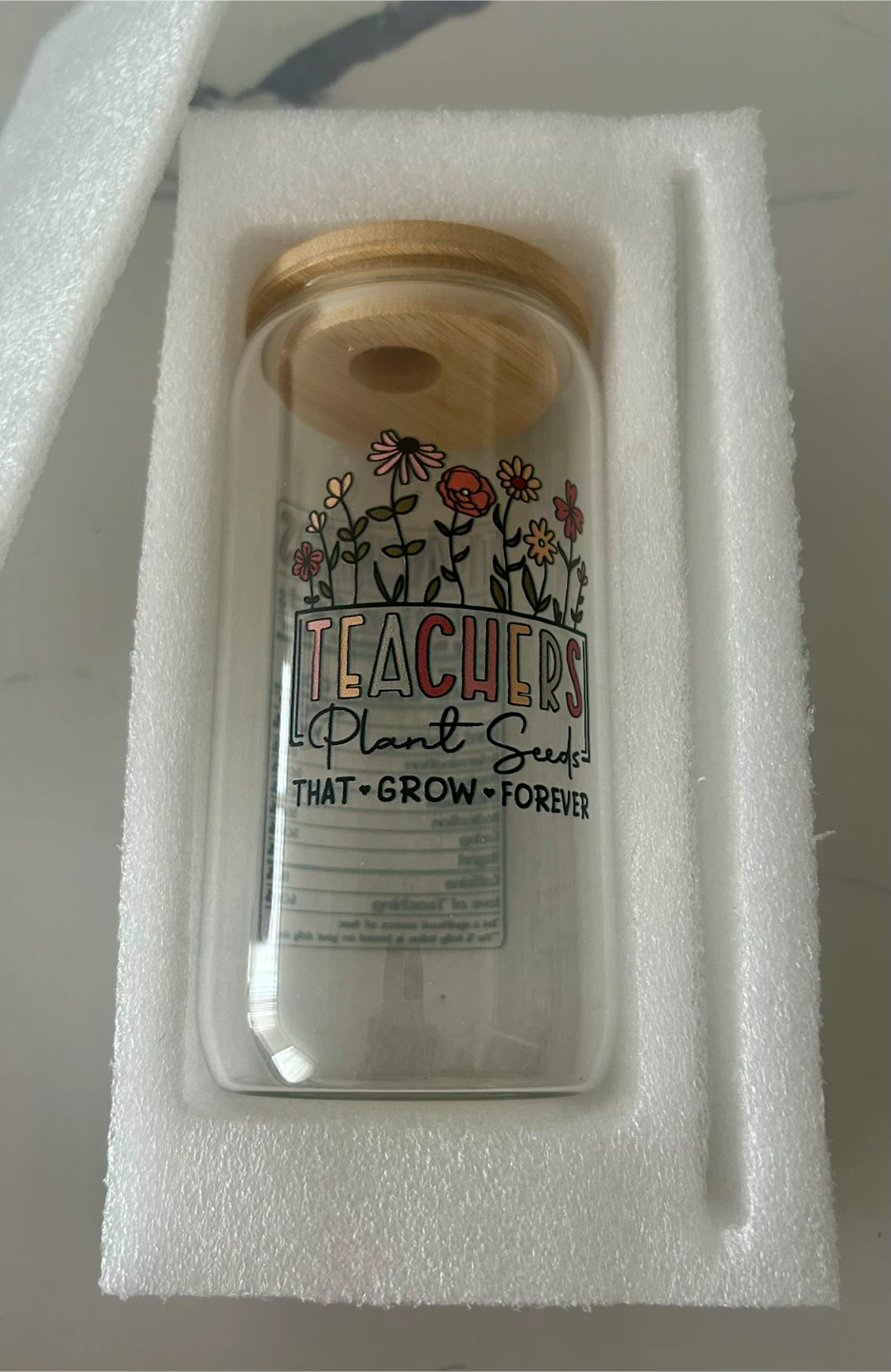 Teachers Plant Seeds Glass Tumbler (NEW!) - photo 4