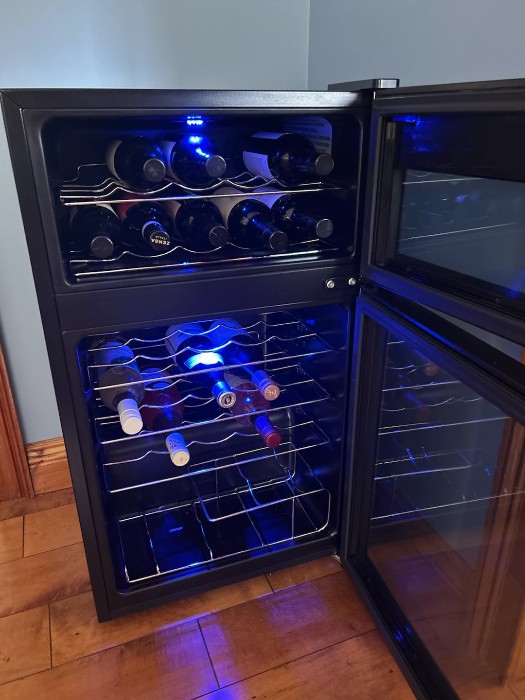 Compact Dual Zone Wine Fridge - photo 2