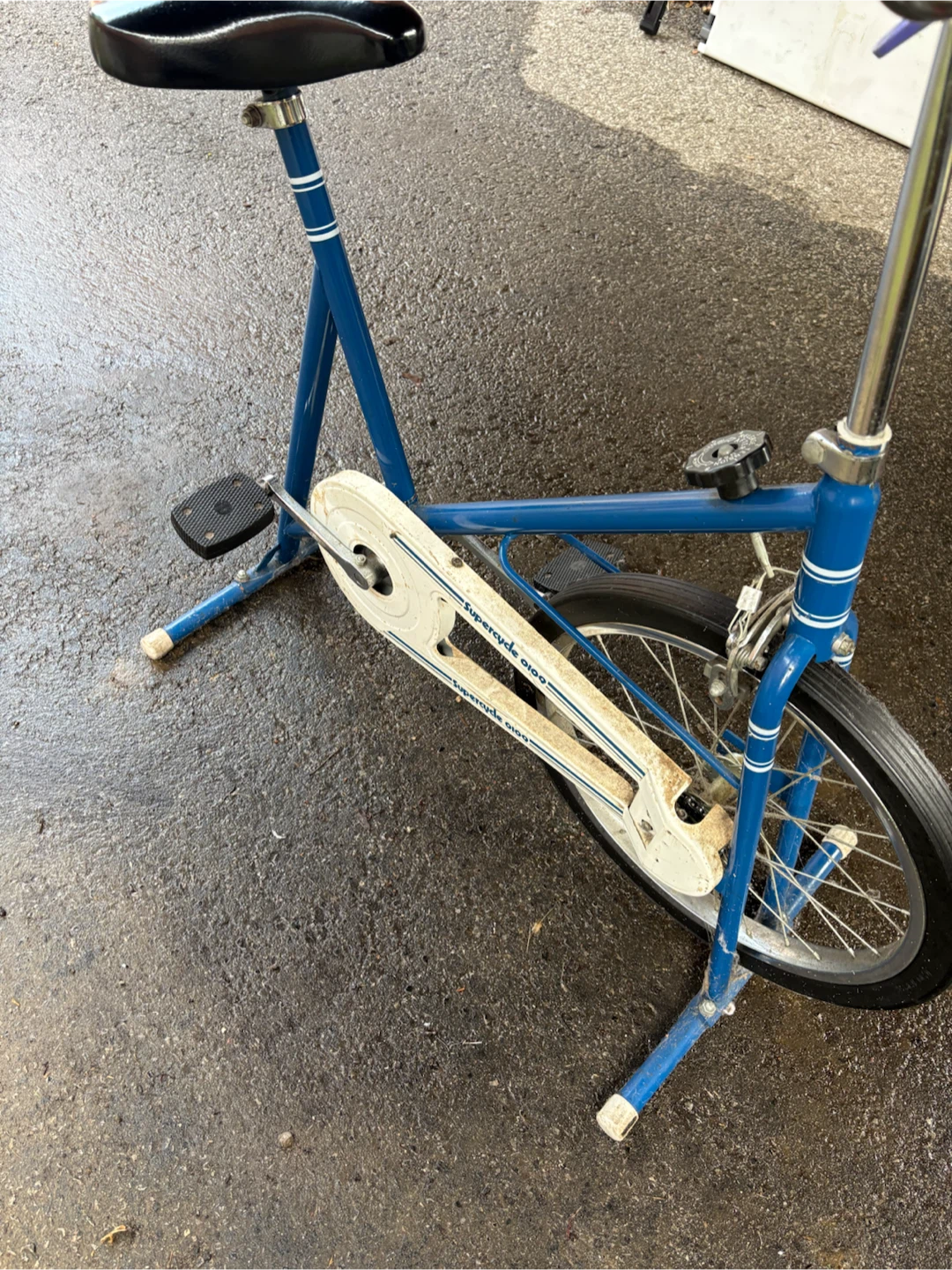 Vintage Blue Supercycle 0100 Exercise Bike - photo 2