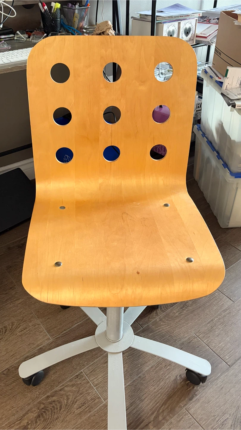 IKEA Jules Wooden Swivel Office desk Chair