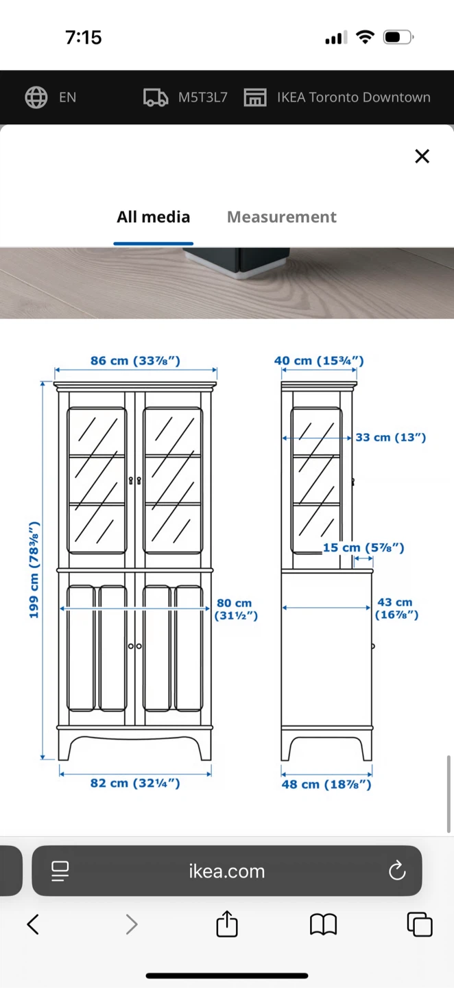 Cabinet with glass doors - photo 4