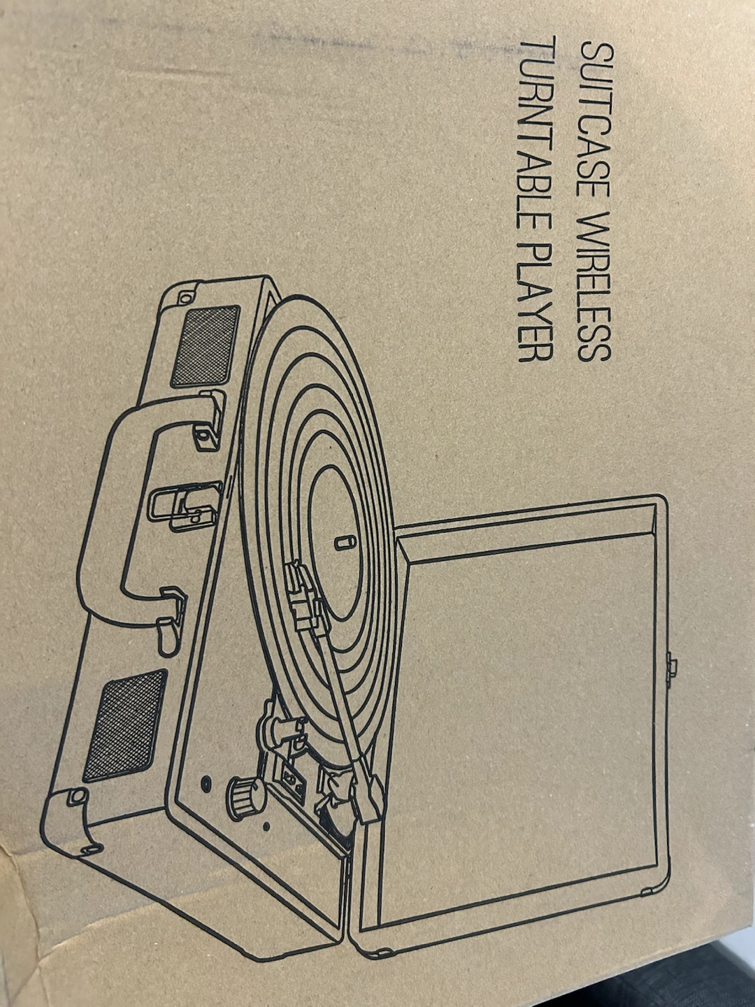 Arkrocket Bluetooth Turntable Retro Suitcase Record Player - photo 2