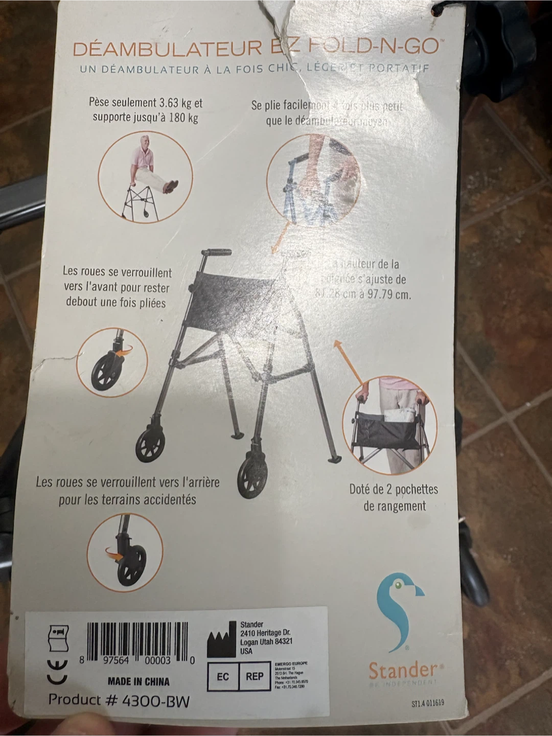 Stander EZ Fold-N-Go Walker - photo 2