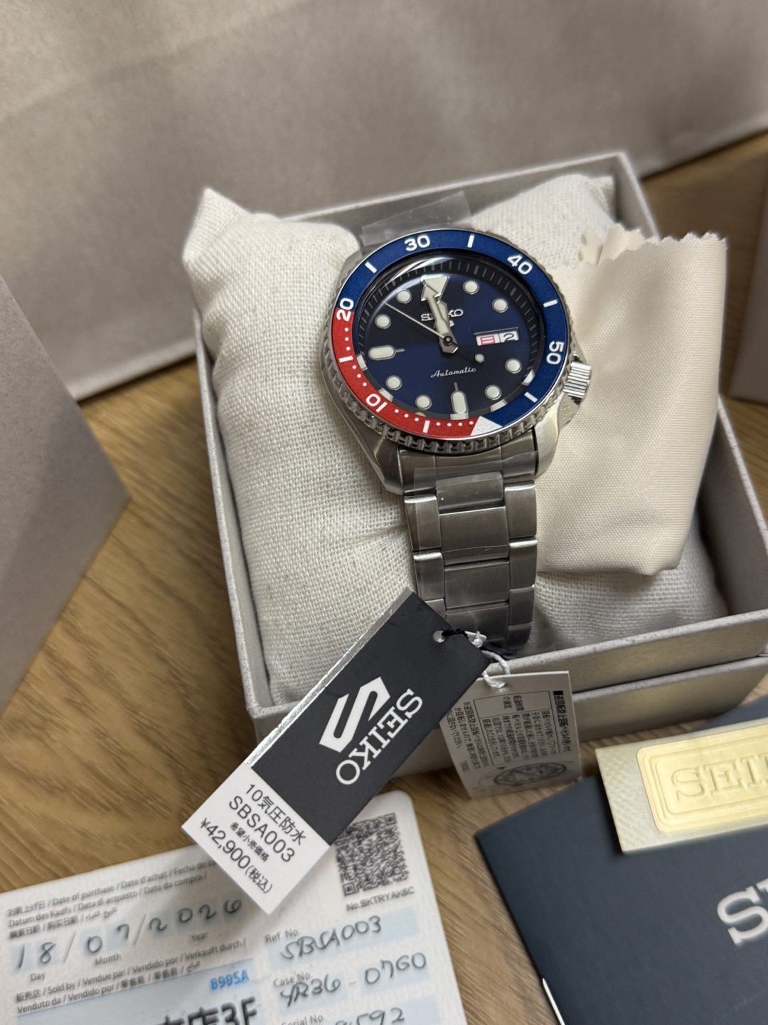 Seiko 5 Sports Automatic Watch SBSA003 JDM made in japan - photo 2