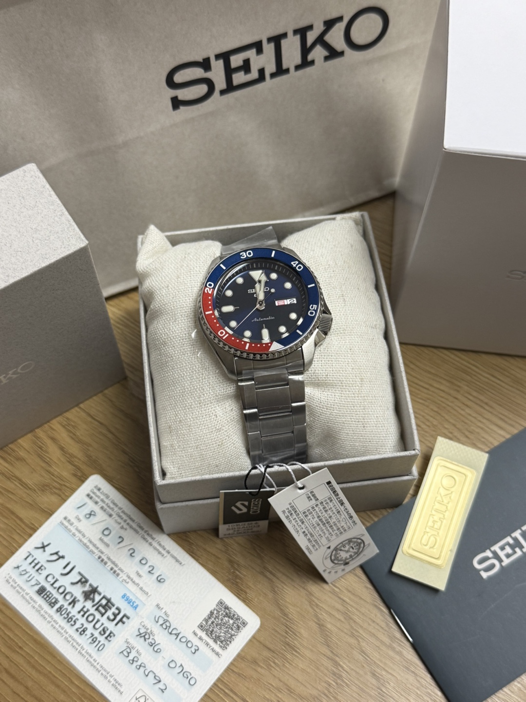 Seiko 5 Sports Automatic Watch SBSA003 JDM made in japan - photo 4
