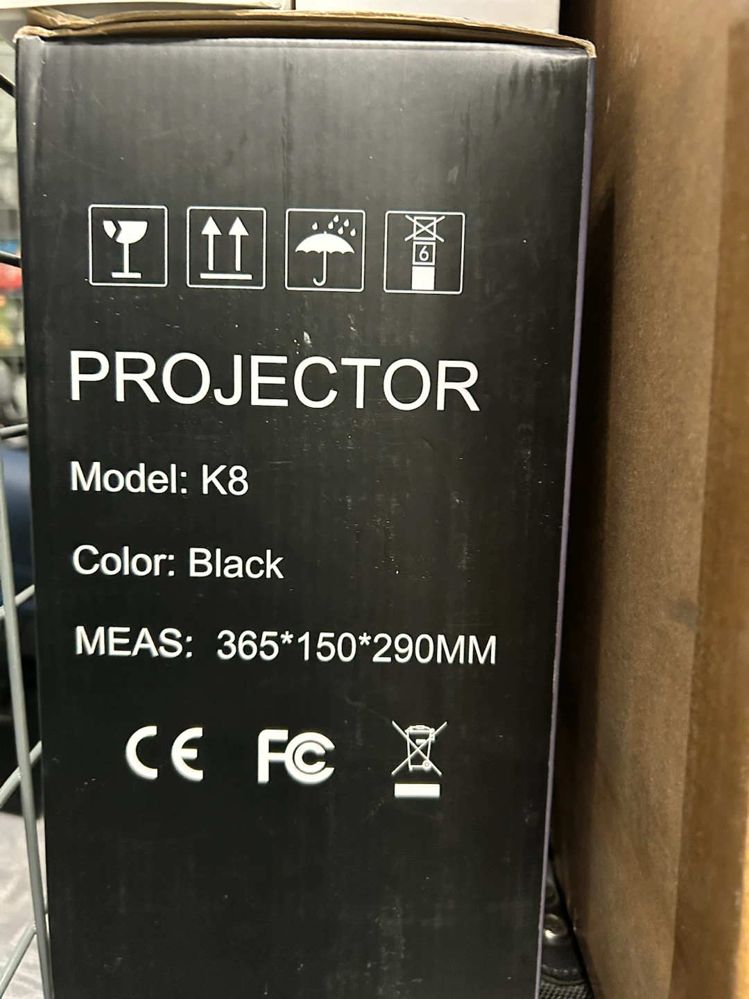 WiMiUS K8 Mini Projector - Black - photo 3