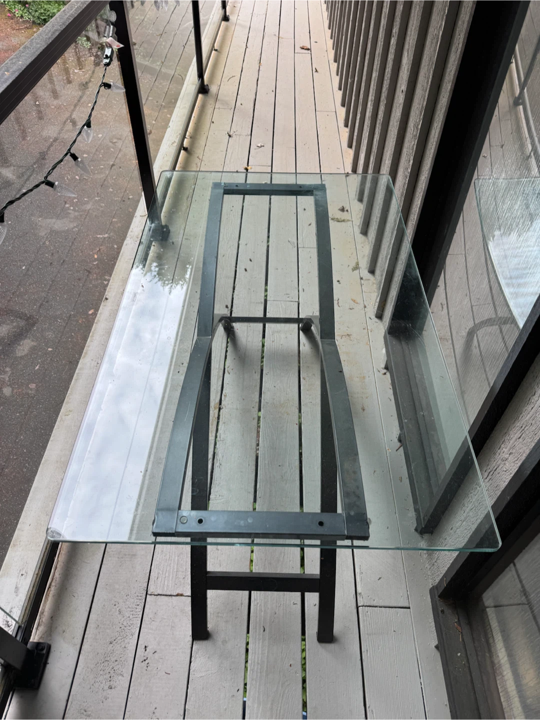 Glass top table - photo 2