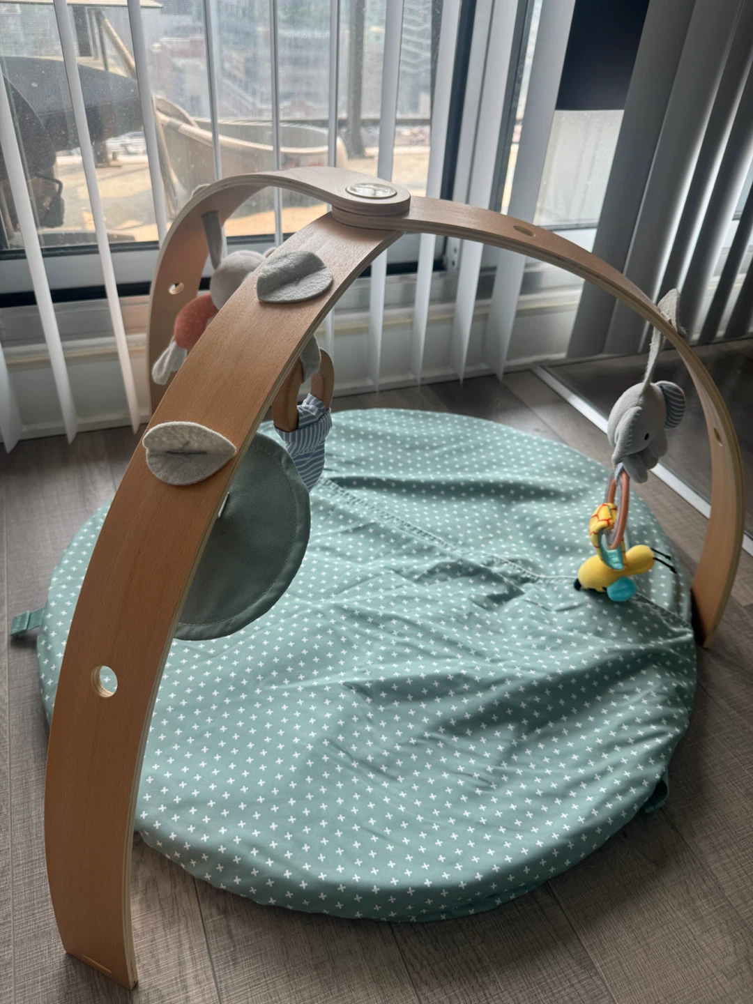 Wooden Baby Play Gym with Mat - photo 3