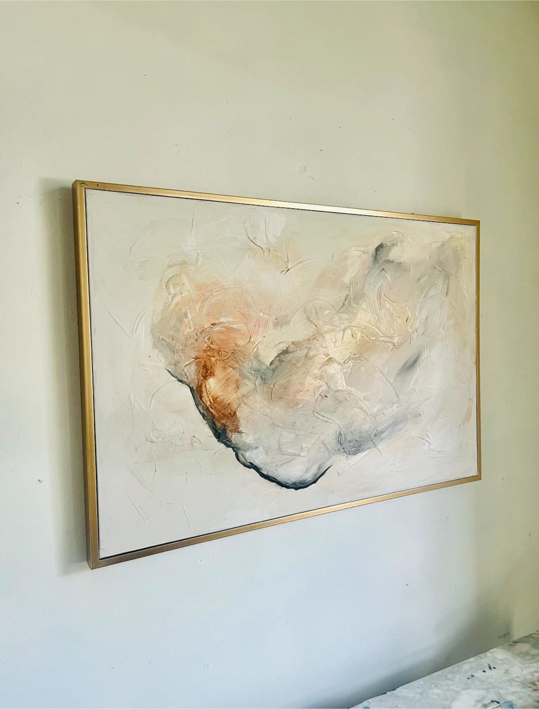 *Reduced Set of 2 Abstract Paintings Framed 25x37” each - photo 4