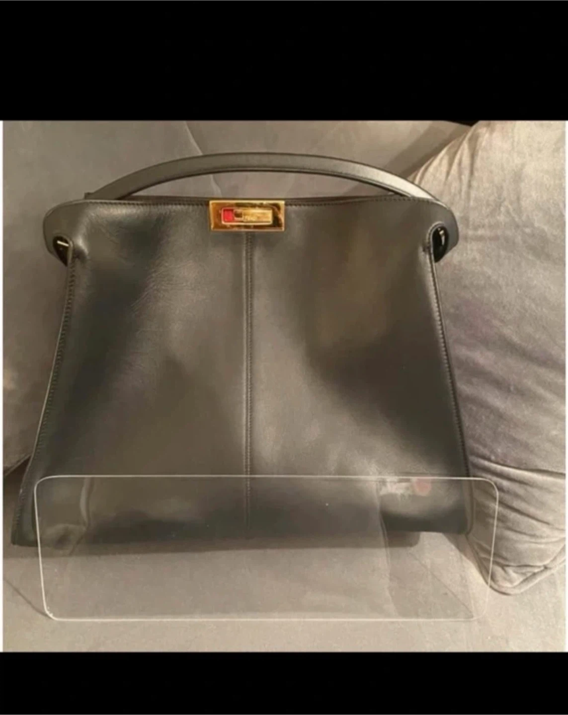 Fendi Peekaboo X-Lite Large Black Leather Bag - photo 3