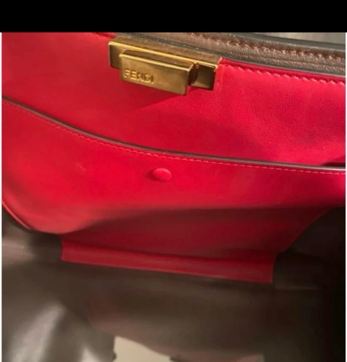 Fendi Peekaboo X-Lite Large Black Leather Bag - photo 4