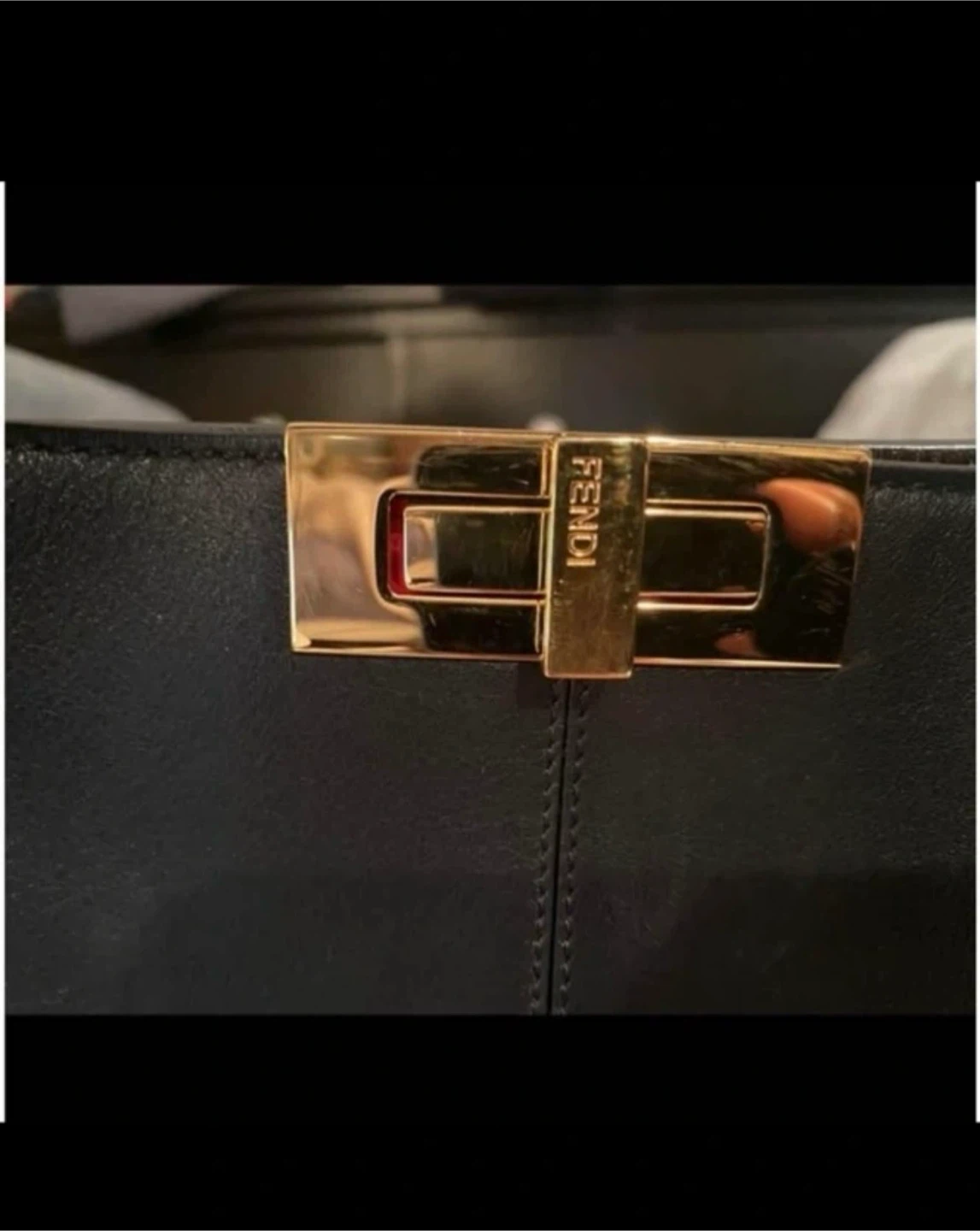 Fendi Peekaboo X-Lite Large Black Leather Bag - photo 5