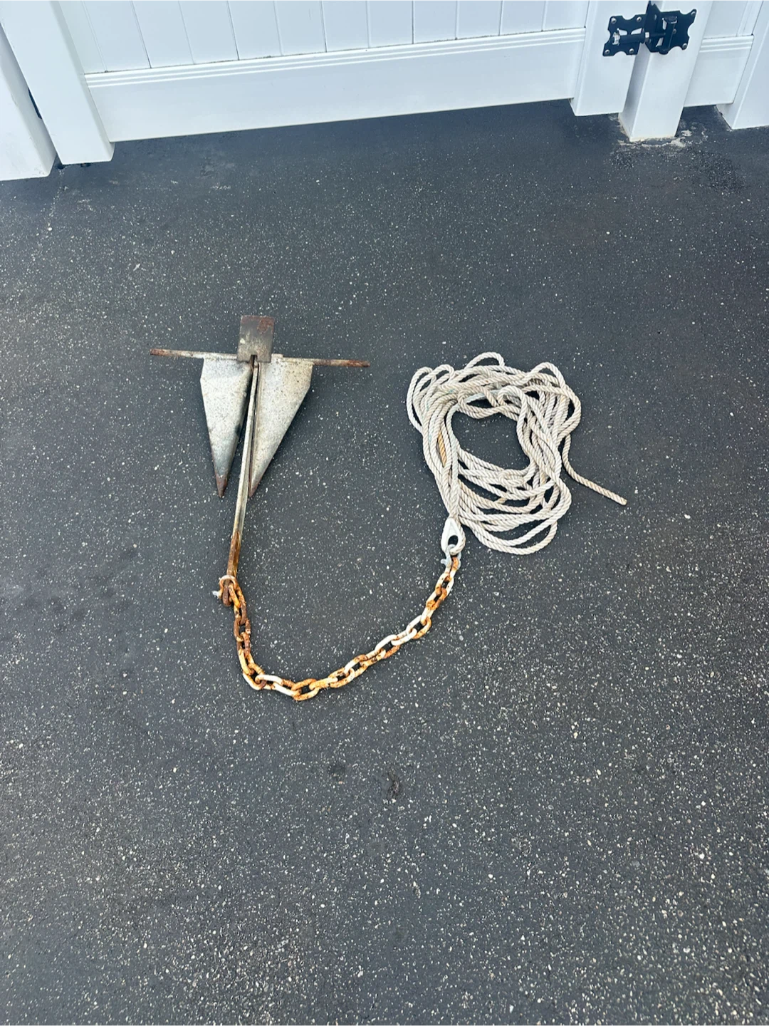 Boat Anchor with Chain and Rope - photo 2