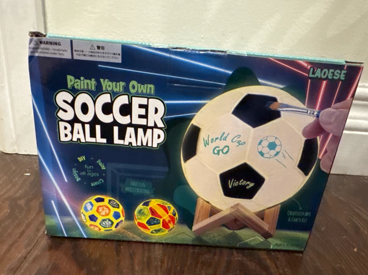 LAOESE Paint Your Own Soccer Ball Lamp
