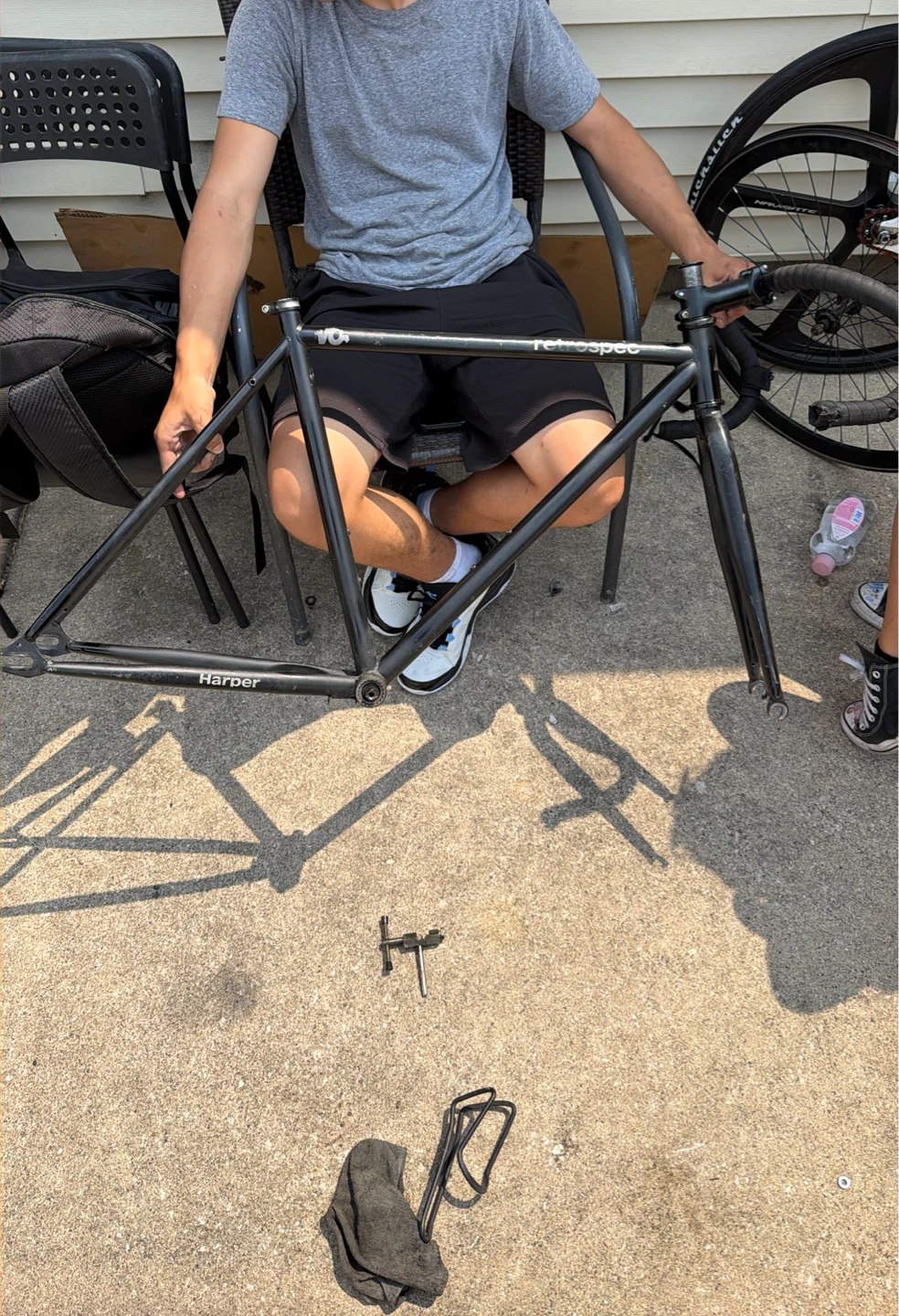 Harper Retrospec Bike Frame with Handlebars