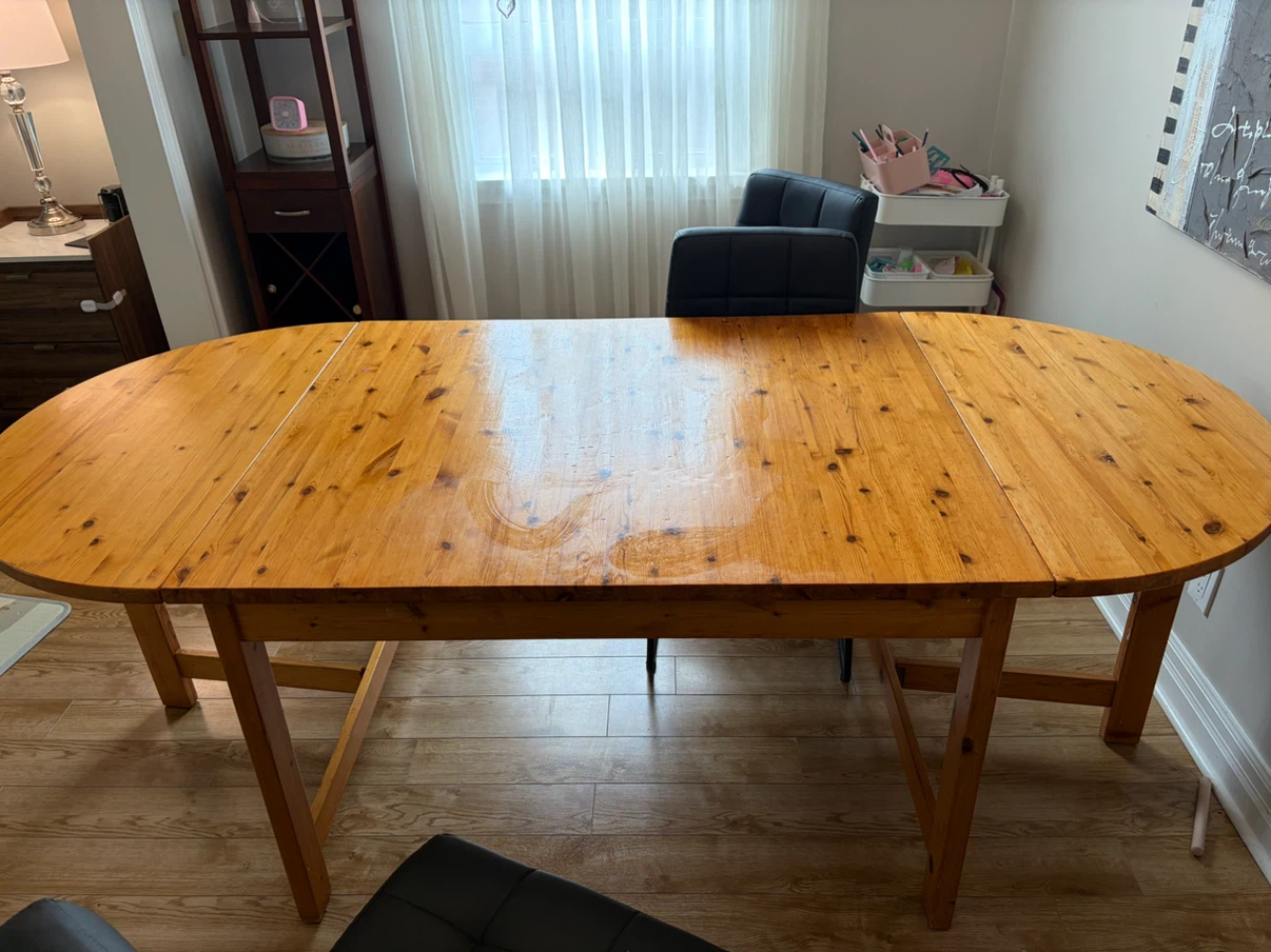 Wooden Extendable Dining Table - photo 2