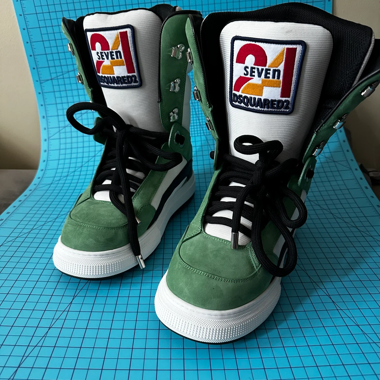 DSQUARED2 Green High-Top Sneakers Limited edition