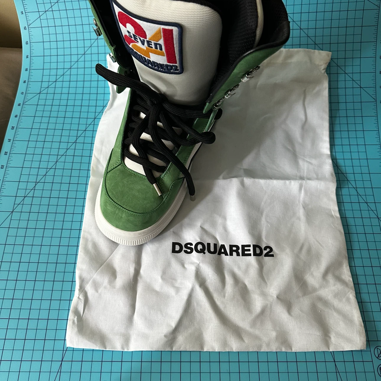 DSQUARED2 Green High-Top Sneakers Limited edition - photo 2