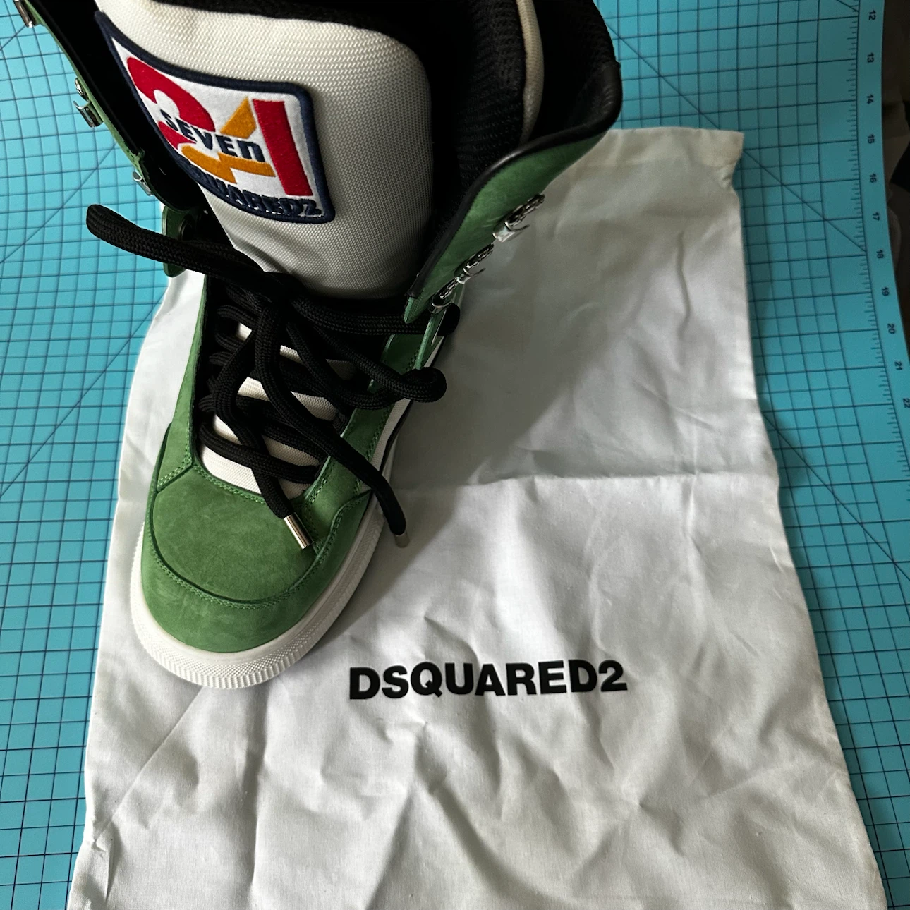 DSQUARED2 Green High-Top Sneakers Limited edition - photo 3