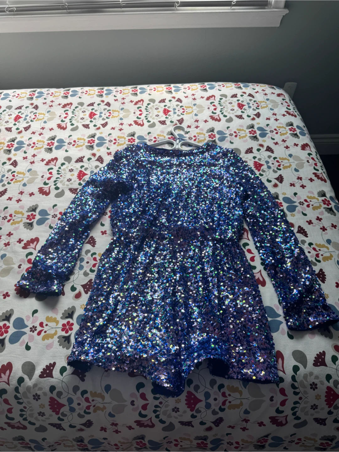 Joie Blue Sequin Long Sleeve jumper - photo 3