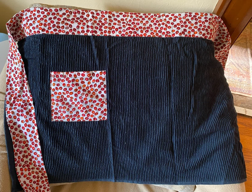 Ladybug print apron with pocket - photo 3