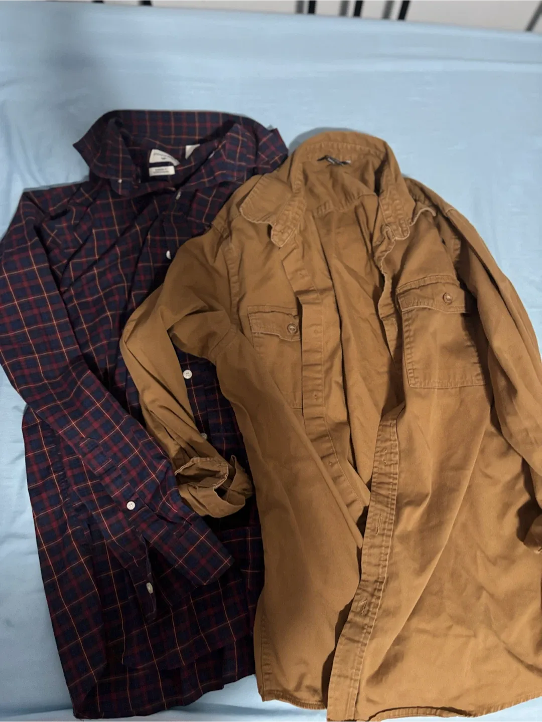 2 Men's Long Sleeve Shirts - George & Dockers