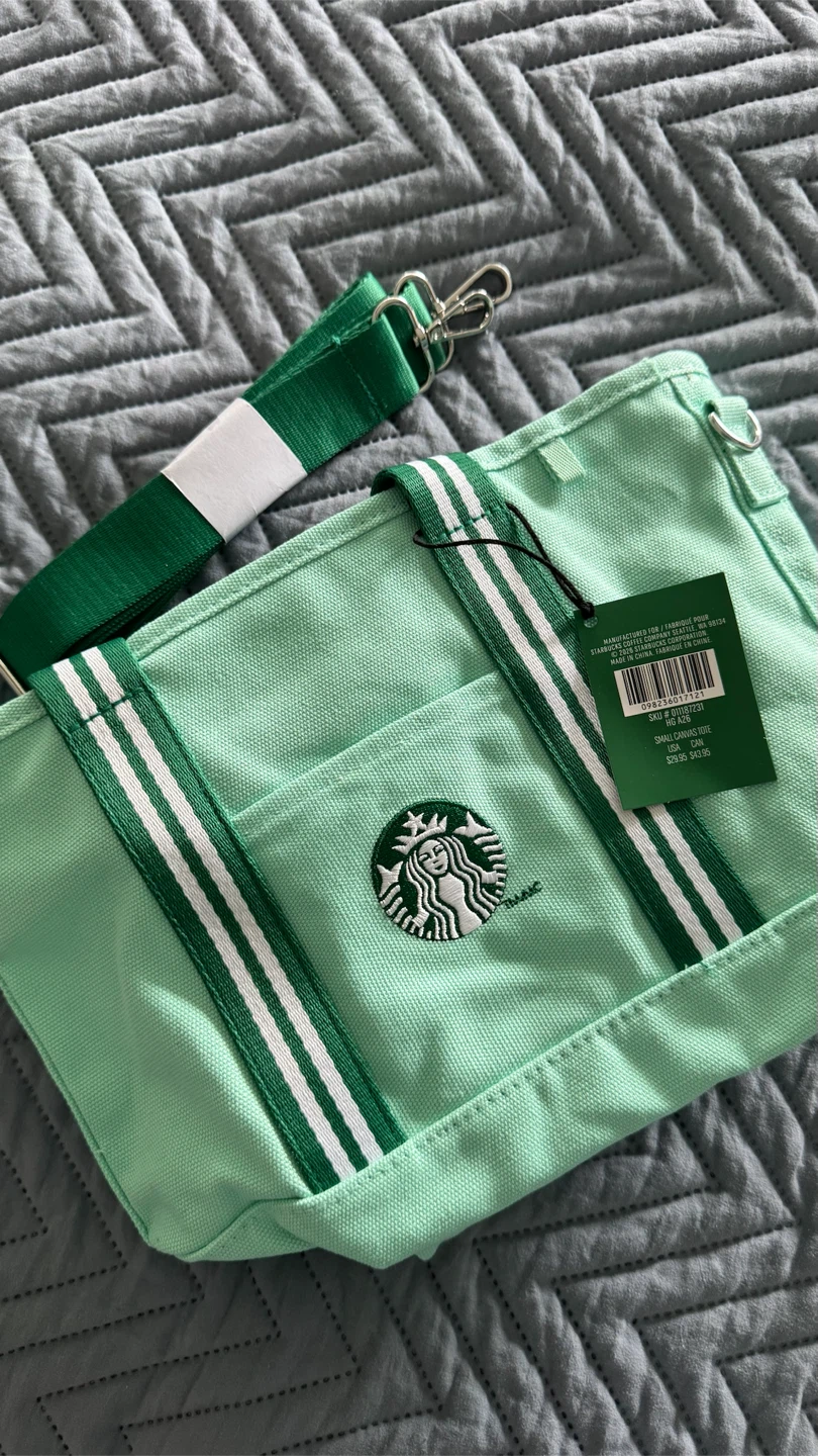 Starbucks Mint Green Tote Bag
