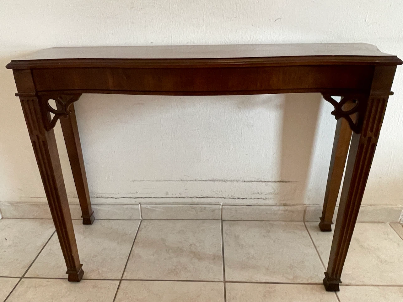 Vintage Wood Console Table