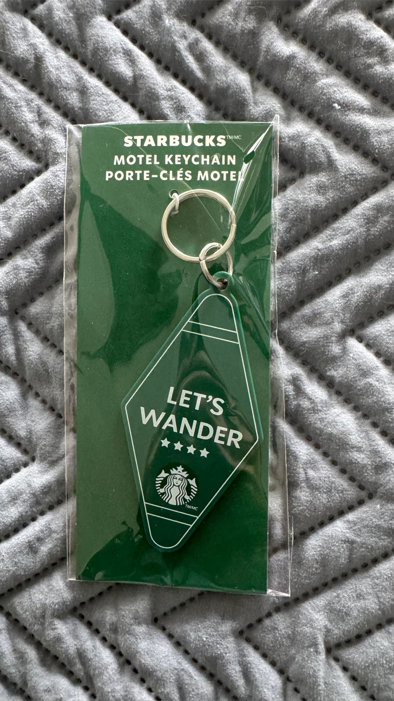Starbucks Motel Keychain Let's Wander